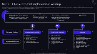 Step 2 Choose Zero Trust Implementation On Ramp Zero Trust Security Model