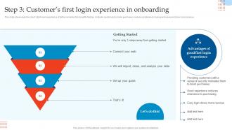 Step 3 Customers First Login Experience In Enhancing Customer Experience Using Onboarding Techniques