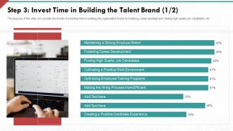 Step 3 invest time in building the talent brand quality developing strong organization culture in business