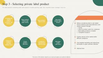 Step 3 Selecting Private Label Product Building Effective Private Product Strategy