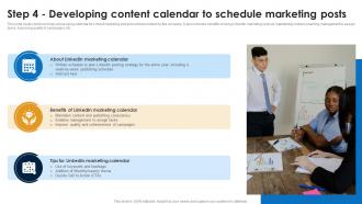 Step 4 Developing Content Calendar Linkedin Marketing Strategies To Increase Conversions MKT SS V