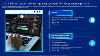 Step 4 Edit Real Estate Video Footage Using Synthesia Implementing Synthesia AI SS V