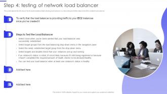 Step 4 Testing Of Network Load Balancer Ppt Model Aids