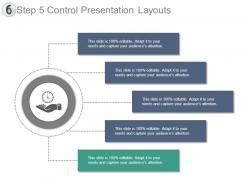 Step 5 control presentation layouts