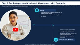 Step 5 Facilitate Personal Touch With AI How To Use Synthesia AI For Converting AI SS V