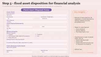 Step 5 Fixed Asset Disposition For Financial Analysis Executing Fixed Asset Tracking System Inventory