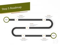 Step 5 roadmap c1509 ppt powerpoint presentation file icons