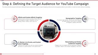 Step 6 defining campaign promoting on youtube channel ppt tips