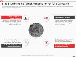 Step 6 defining the target audience for youtube campaign how to use youtube marketing