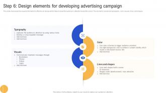 Step 6 Design Elements For Developing Advertising Advertisement Campaigns To Acquire Mkt SS V