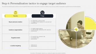 Step 6 Personalization Tactics To Engage Target Audience Social Media Marketing To Increase MKT SS V