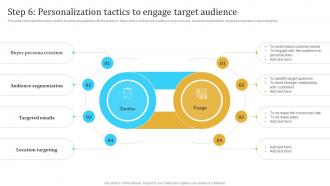 Step 6 Personalization Tactics To Engage Target Engaging Audience Through Virtual Event Marketing MKT SS V