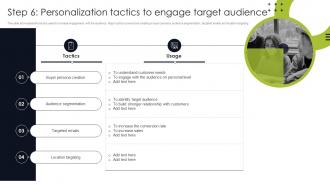 Step 6 Personalization Tactics To Engage Trade Show Marketing To Promote Event MKT SS