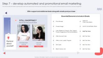 Step 7 Develop Automated And Promotional Email Marketing Ecommerce Website Development