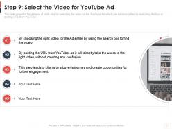 Step 9 Select The Video For Youtube Ad Youtube Channel As Business Ppt Themes