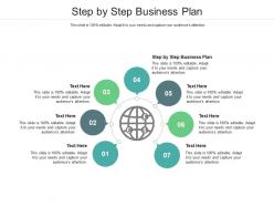 Step by step business plan ppt powerpoint presentation infographic design cpb