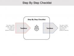 Step by step checklist ppt powerpoint presentation shapes cpb