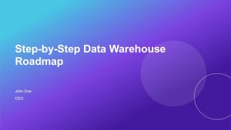 Step By Step Data Warehouse Roadmap PPT Sample AT