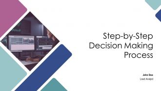 Step By Step Decision Making Process PPT Template AT Step By Step Decision Making Process PPT Template AT