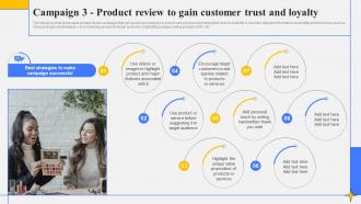 Step By Step Guide Create Marketing Campaign 3 Product Review To Gain Customer Trust Strategy SS
