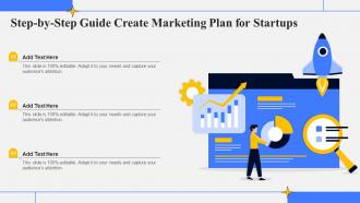 Step By Step Guide Create Marketing Plan For Startups Ppt Icon Graphic Images Strategy SS