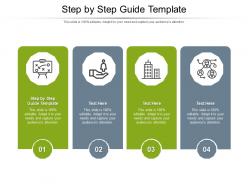 Step by step guide template ppt powerpoint presentation pictures graphics download cpb