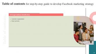 Step By Step Guide To Develop Facebook Marketing Strategy CD V Designed Colorful