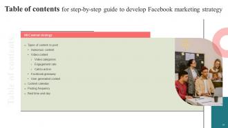 Step By Step Guide To Develop Facebook Marketing Strategy CD V Multipurpose Colorful