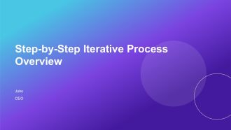 Step By Step Iterative Process Overview PPT Structure AT