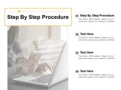 Step By Step Procedure Ppt Powerpoint Presentation Infographic Template ...