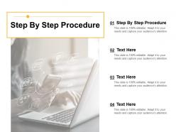 Step by step procedure ppt powerpoint presentation infographic template example 2015 cpb