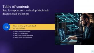 Step By Step Process To Develop Blockchain Decentralized Exchanges BCT CD Unique Engaging
