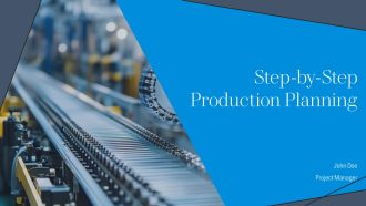 Step By Step Production Planning PPT Mockup AT
