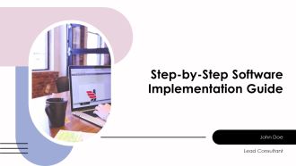 Step By Step Software Implementation Guide PPT Slides AT