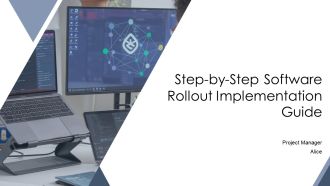 Step By Step Software Rollout Implementation Guide PPT Mockup AT