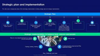 Step By Step Technology Implementation Strategic Plan And Implementation