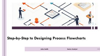 Step By Step To Designing Process Flowcharts PPT Summary AT Step By Step To Designing Process Flowcharts PPT Summary AT