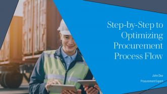 Step By Step To Optimizing Procurement Process Flow PPT PowerPoint AT