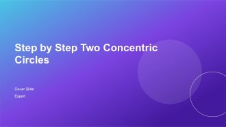 Step By Step Two Concentric Circles PPT Template AT