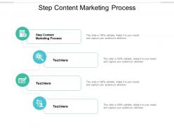 Step content marketing process ppt powerpoint presentation summary backgrounds cpb