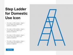 Step ladder for domestic use icon