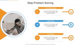 Step Problem Solving In Powerpoint And Google Slides Cpb
