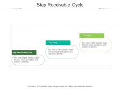 Step receivable cycle ppt powerpoint presentation file rules cpb