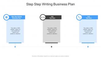 Step Step Writing Business Plan In Powerpoint And Google Slides Cpb