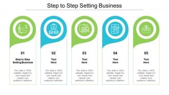 Step to step setting business ppt powerpoint presentation summary files cpb
