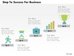 Step To Success For Business Flat Powerpoint Design