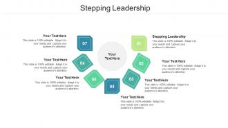 Stepping Leadership Ppt Powerpoint Presentation Portfolio Picture Cpb