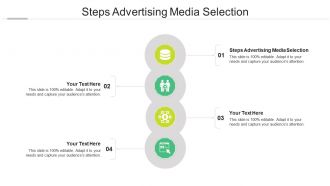 Steps advertising media selection ppt powerpoint presentation gallery maker cpb