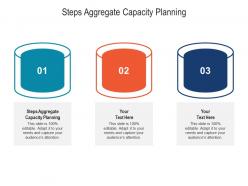 Steps aggregate capacity planning ppt powerpoint presentation model cpb