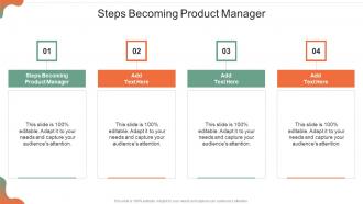Steps Becoming Product Manager In Powerpoint And Google Slides Cpb